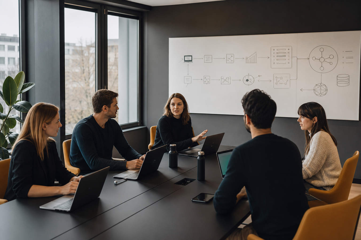 KI Workshop für Unternehmen: Führungskraft arbeitet mit KI-Tools an echten Use Cases